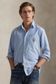 Bavlněná košile Polo Ralph Lauren hladký modrá 710P07187