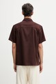Одяг Drôle de Monsieur сорочка чоловіча з віскозою Chemise a Poches Viscose K.SH254.VI029.BN коричневий