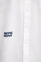 AAPE koszula bawełniana Now biały AAPSRM8518XAO