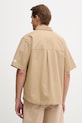 Ρούχα Columbia πουκάμισο ανδρικό βαμβακερό Acker Rock 2157021 μπεζ