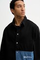Τζιν πουκάμισο Karl Lagerfeld Jeans μαύρο B1M16011