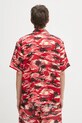 Odzież A Bathing Ape koszula Palm Tree Camo Open Collar 1L30132306 czerwony