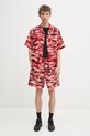 A Bathing Ape koszula Palm Tree Camo Open Collar 1L30132306 czerwony