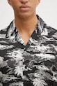 A Bathing Ape koszula Palm Tree Camo Open Collar czarny 1L30132306