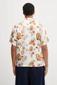 Odzież A Bathing Ape koszula z dodatkiem jedwabiu Vacation Pattern Open Collar 1L30132308 biały
