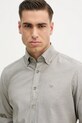 Hackett London koszula bawełniana zielony HM3010548