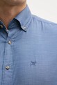 Hackett London koszula bawełniana HM3010548 niebieski
