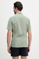 Odzież Hackett London koszula lniana HM3010633 zielony
