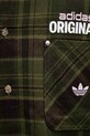 Βαμβακερό πουκάμισο adidas Originals KG6451 πράσινο