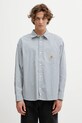 Carhartt WIP cămașă din bumbac LS Daldry Shirt cu modele albastru I035952.3NWXX