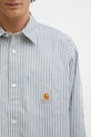 Carhartt WIP cămașă din bumbac LS Daldry Shirt albastru I035952.3NWXX