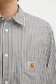 Bavlnená košeľa Carhartt WIP LS Daldry Shirt čierna I035952.3J7XX