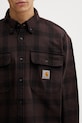 Carhartt WIP LS Edmands Shirt koszula bawełniana męska brązowy I035951.3J2XX