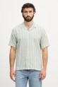 Mos Mosh košeľa pánska s bavlnou Joe zelená 509460
