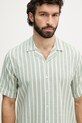 Mos Mosh košeľa pánska s bavlnou Joe zelená 509460