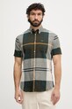 Barbour πουκάμισο ανδρικό με βαμβάκι Douglas πράσινο MSH5077
