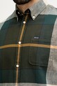 Barbour πουκάμισο ανδρικό με βαμβάκι Douglas MSH5077 πράσινο