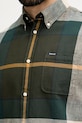 Barbour πουκάμισο ανδρικό με βαμβάκι Douglas MSH5077 πράσινο