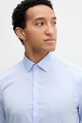 Calvin Klein camicia da uomo con cotone blu LV019EU128