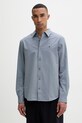 Calvin Klein camicia da uomo con cotone blu navy LV04LF110G