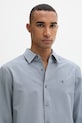 Calvin Klein camicia da uomo con cotone blu navy LV04LF110G