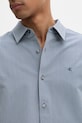 Calvin Klein camicia da uomo con cotone LV04LF110G blu navy