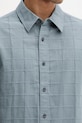 Calvin Klein πουκάμισο ανδρικό βαμβακερό LV04LF115G γκρί