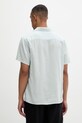 Odzież Calvin Klein koszula męska z lnem LV04LF137G turkusowy