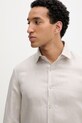 Calvin Klein Πουκάμισο ανδρικό με λινό μπεζ LV019EU121