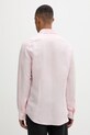 Oblečenie Calvin Klein pánska košeľa s ľanom LV019EU121 ružová
