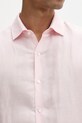 Calvin Klein pánska košeľa s ľanom LV019EU121 ružová