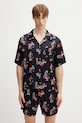 RHUDE Turbo Floral сорочка віскозна чоловіча чорний RHSS26SR04358