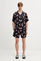 RHUDE Turbo Floral сорочка віскозна чоловіча RHSS26SR04358 чорний