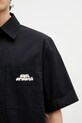 Axel Arigato Drew Shirt košeľa bavlnená pánska čierna A3980001