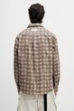 Odzież Axel Arigato Distort Gingham Shirt koszula bawełniana męska A3876003 brązowy