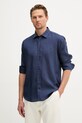 Trussardi koszula męska lniana granatowy 5025N000032N