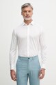 Trussardi košile pánská s bavlnou bílá 58008000021N
