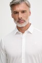 Trussardi košile pánská s bavlnou bílá 58008000021N