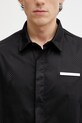 HELIOT EMIL рубашка для мужчин с хлопком чёрный SS26.M.05.076.BLK01