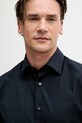 Sisley koszula męska bawełniana granatowy 51C3SQ05B