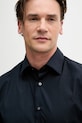 Sisley koszula męska bawełniana granatowy 51C3SQ05B