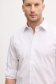 Sisley koszula męska bawełniana biały 51C3SQ05D
