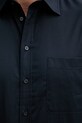 Sisley koszula męska bawełniana 51C3SQ05H granatowy