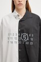 MM6 Maison Margiela košulja od pamuka za muškarce crna SH0DT0025.MTN136.961.