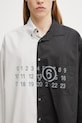 MM6 Maison Margiela košulja od pamuka za muškarce crna SH0DT0025.MTN136.961.