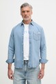 Calvin Klein Jeans košulja za muškarce traper plava LV04RE710G