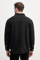 Ρούχα Calvin Klein Jeans πουκάμισο ανδρικό ντένιμ LV04RF709G μαύρο