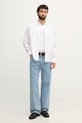 Calvin Klein Jeans πουκάμισο ανδρικό βαμβακερό LV04RF105G λευκό SS26