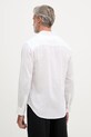 Дрехи Calvin Klein Jeans риза мъжка с лен LV04RF121G бял