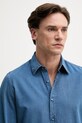 United Colors of Benetton koszula męska z bawełny niebieski 58JKUQ065